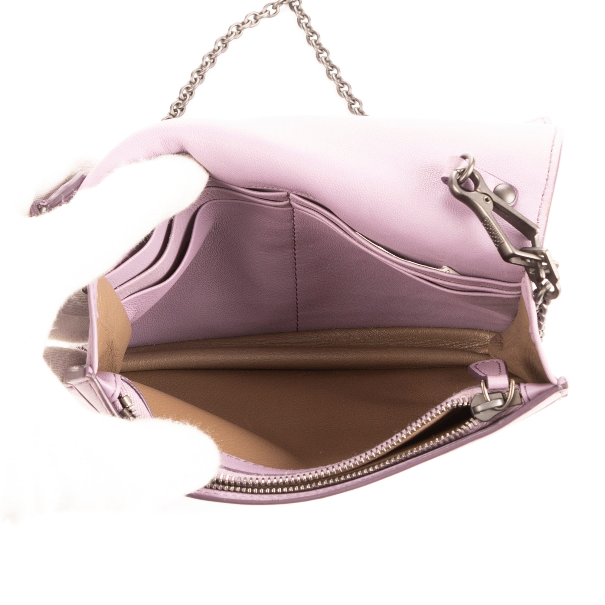 Bandolera Ed. Ltda. Ayers Butterfly WOC Piel intrecciato lila