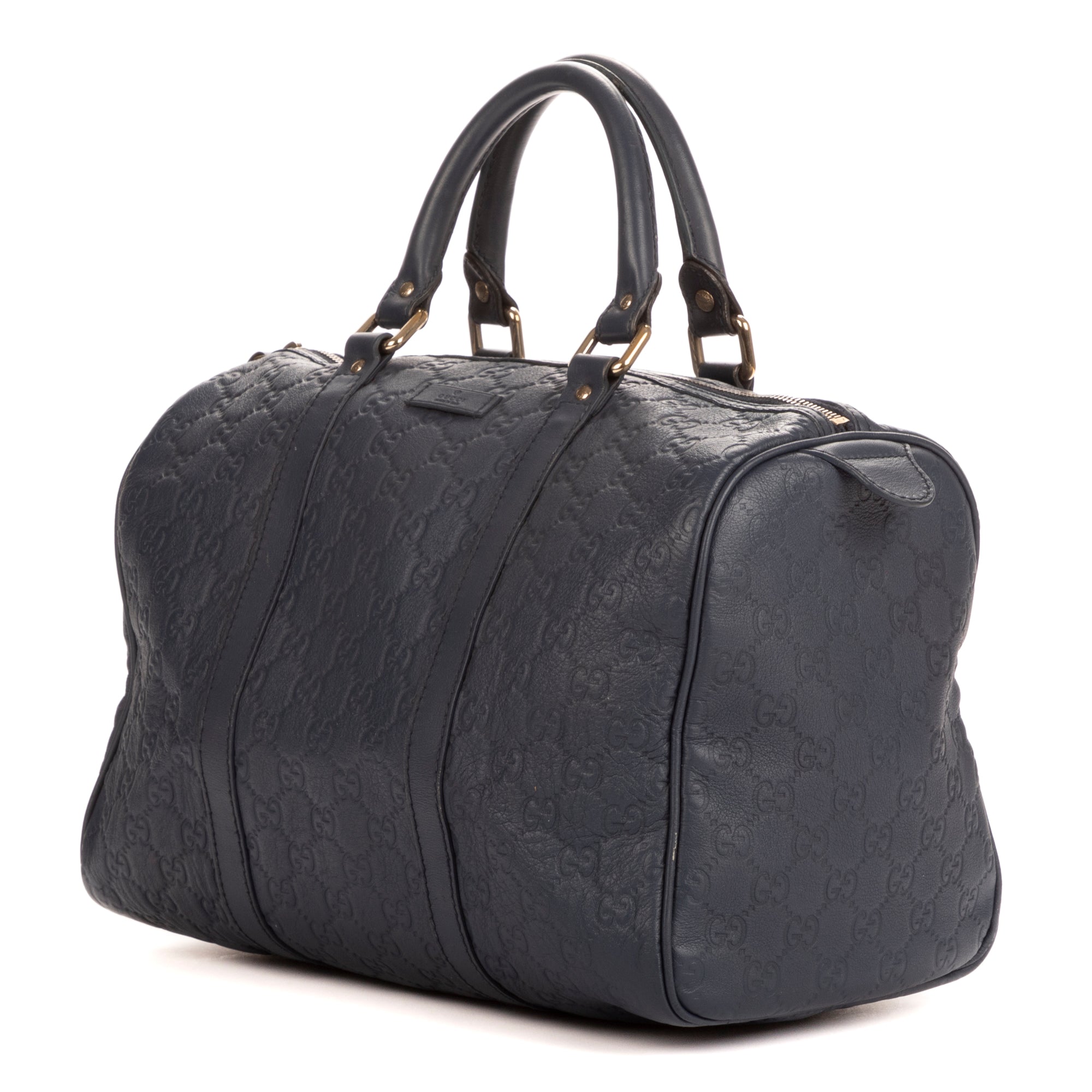 Handbag Boston Cobalt Guccissima Calfskin
