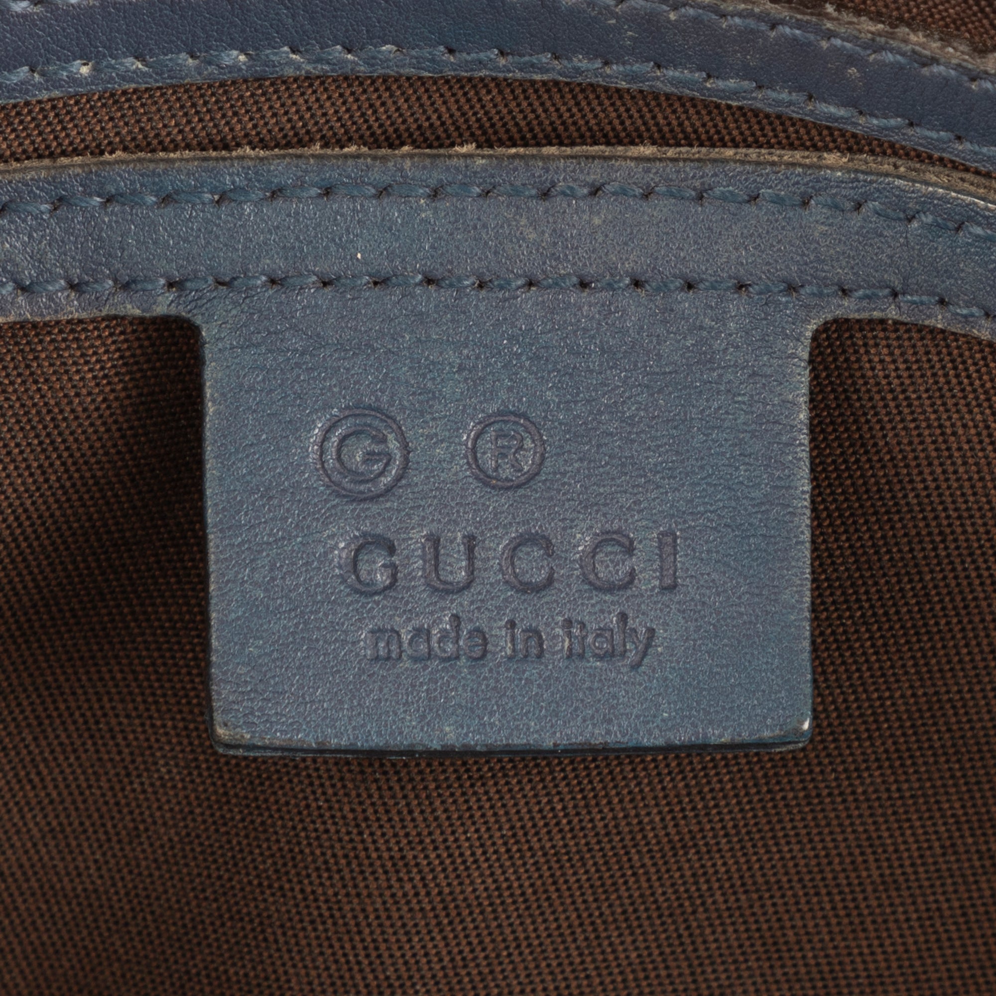 Handbag Boston Cobalt Guccissima Calfskin