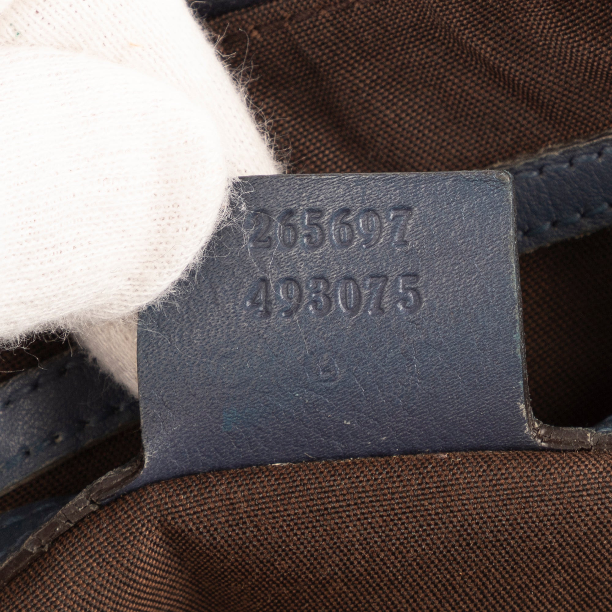 Handbag Boston Cobalt Guccissima Calfskin