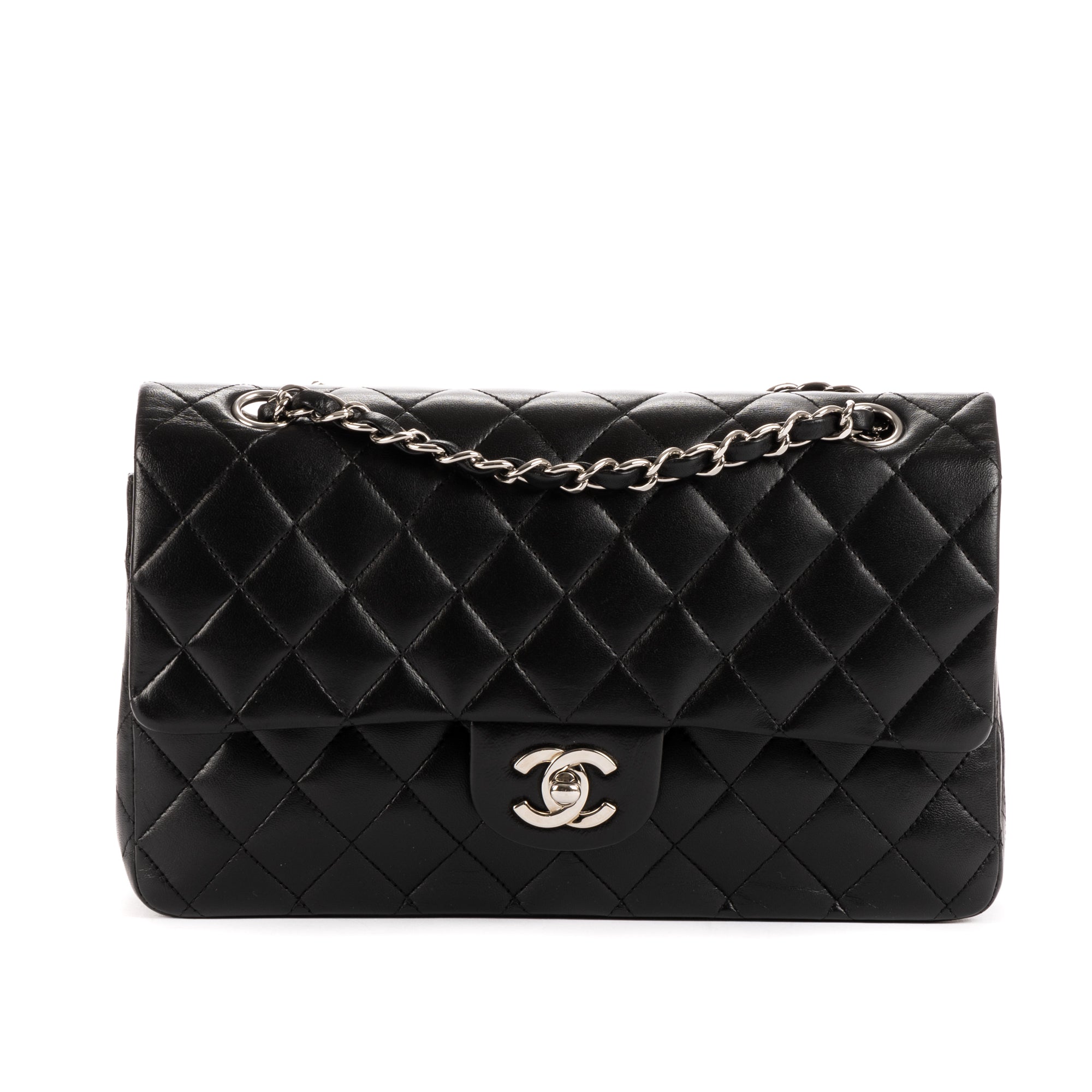 Shoulder Bag Classic Double Flap Black Calfskin leather