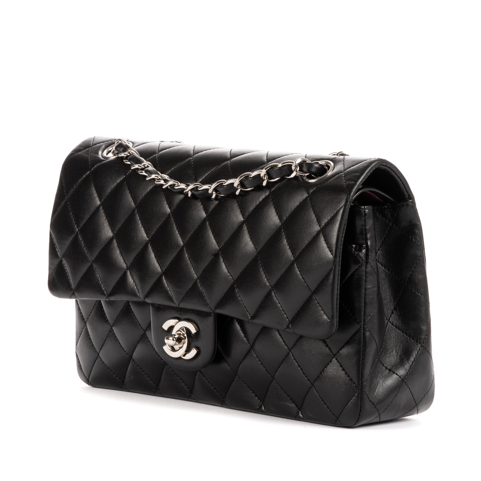Shoulder Bag Classic Double Flap Black Calfskin leather