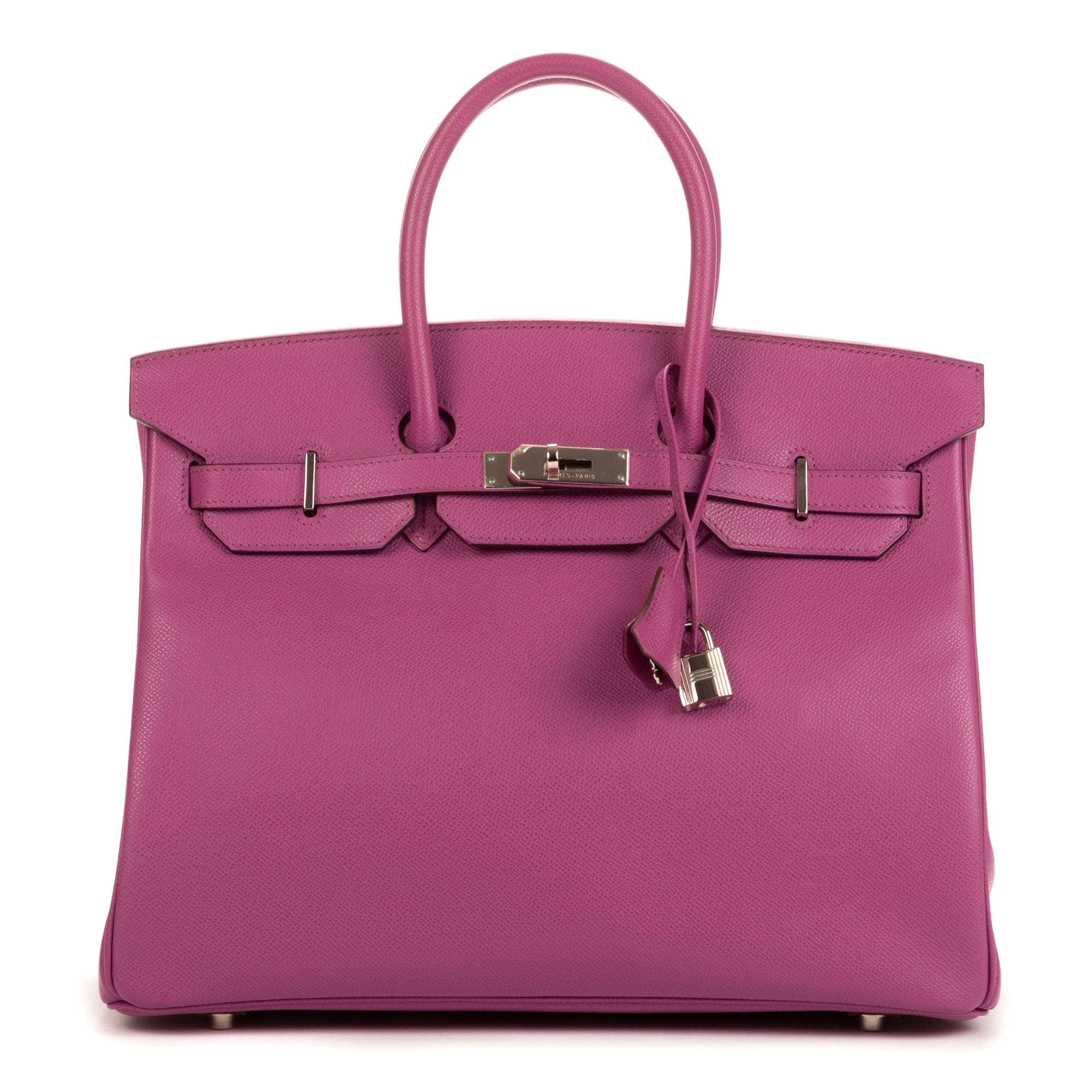 Handbag Birkin 35 Cyclamen Epsom