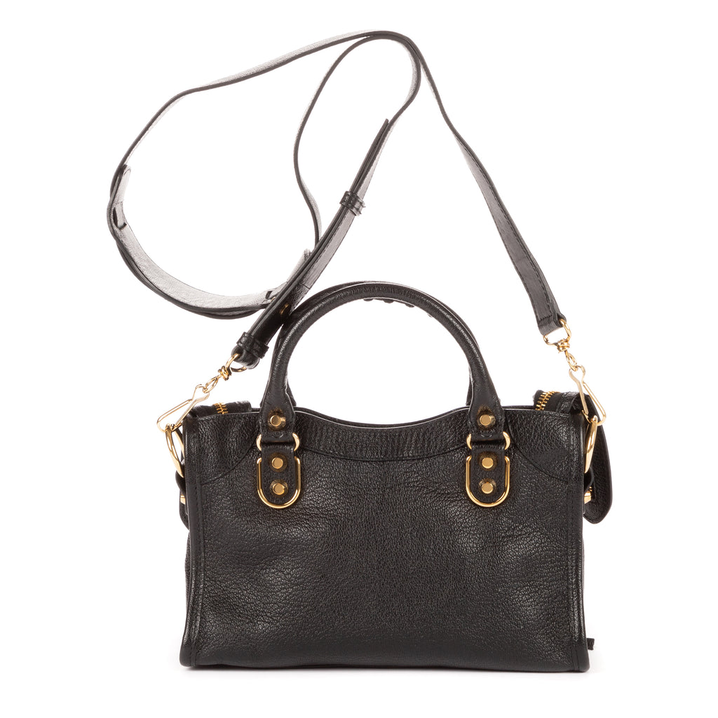Sac à main Édition Limitée Edge Mini Cuir de veau noir