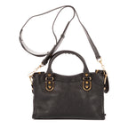 Sac à main Édition Limitée Edge Mini Cuir de veau noir