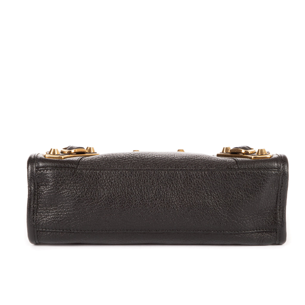 Sac à main Édition Limitée Edge Mini Cuir de veau noir