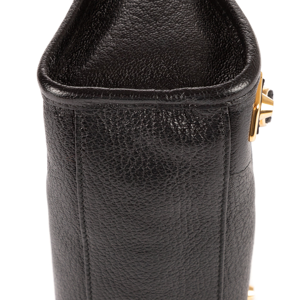 Sac à main Édition Limitée Edge Mini Cuir de veau noir