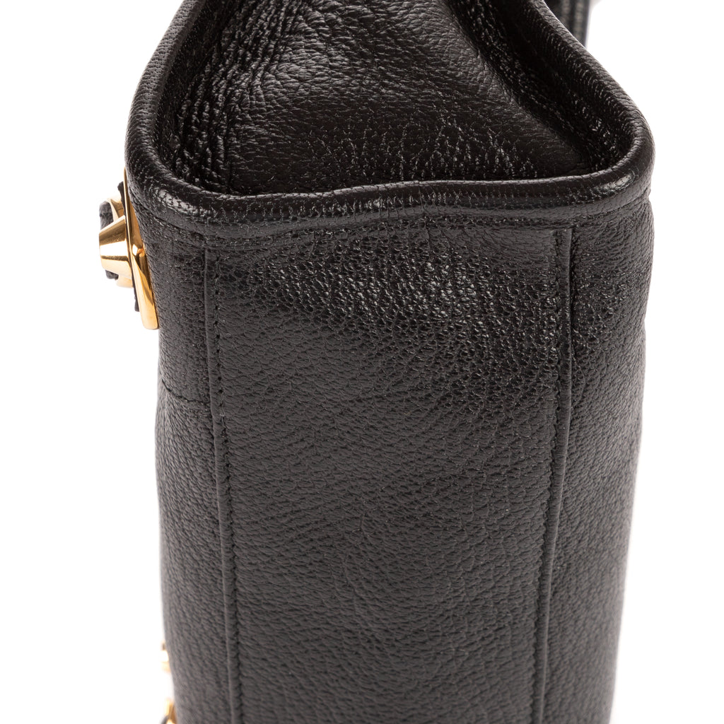Sac à main Édition Limitée Edge Mini Cuir de veau noir