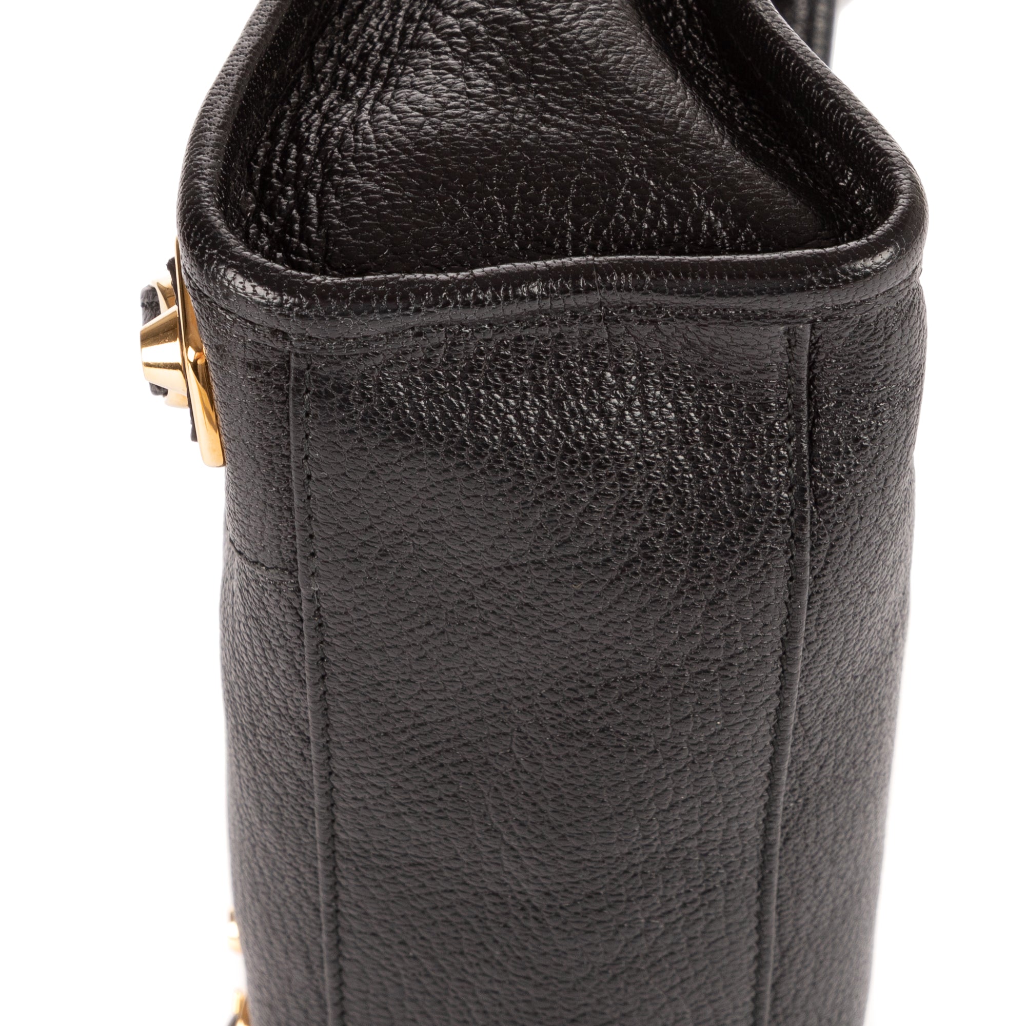Sac à main Édition Limitée Edge Mini Cuir de veau noir