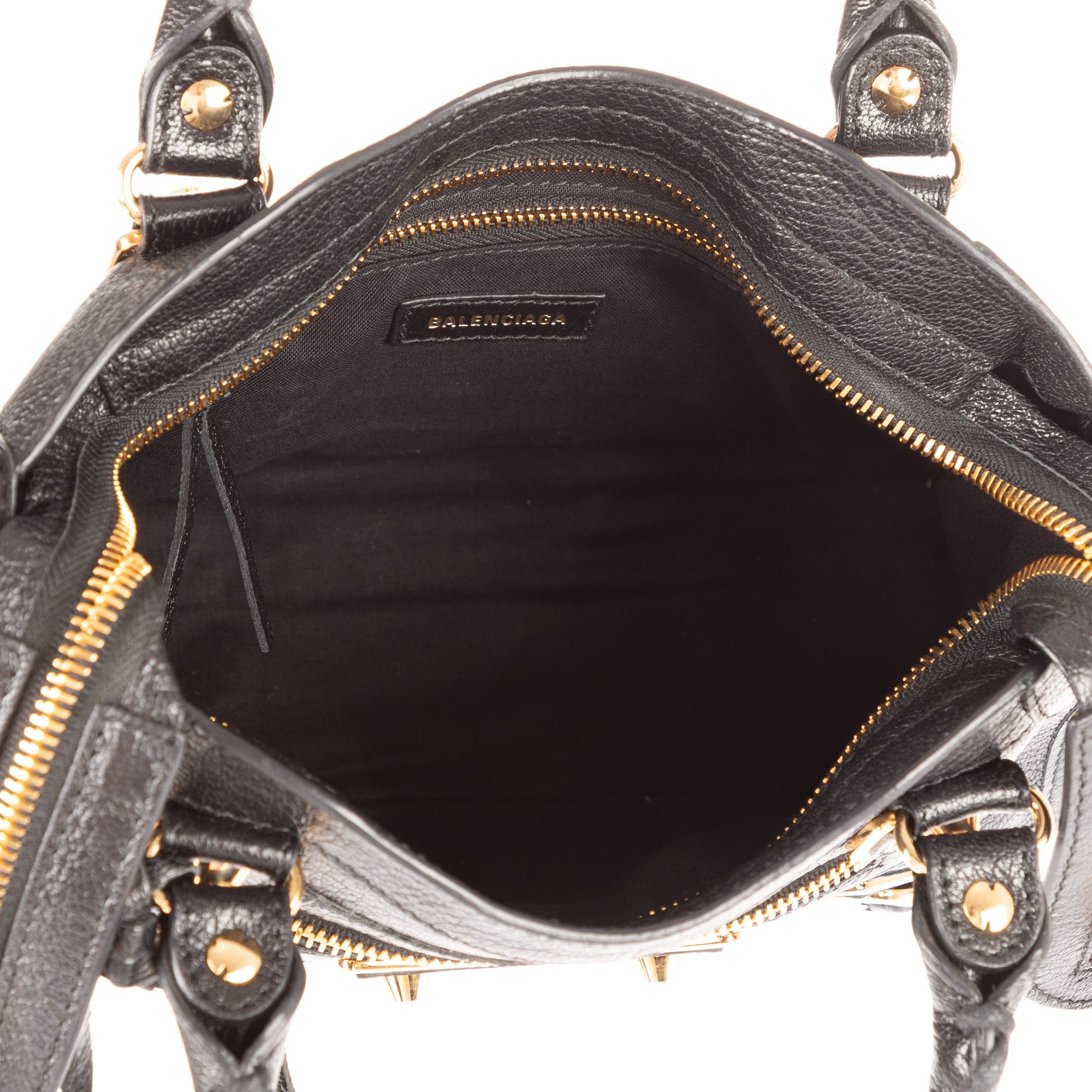 Sac à main Édition Limitée Edge Mini Cuir de veau noir