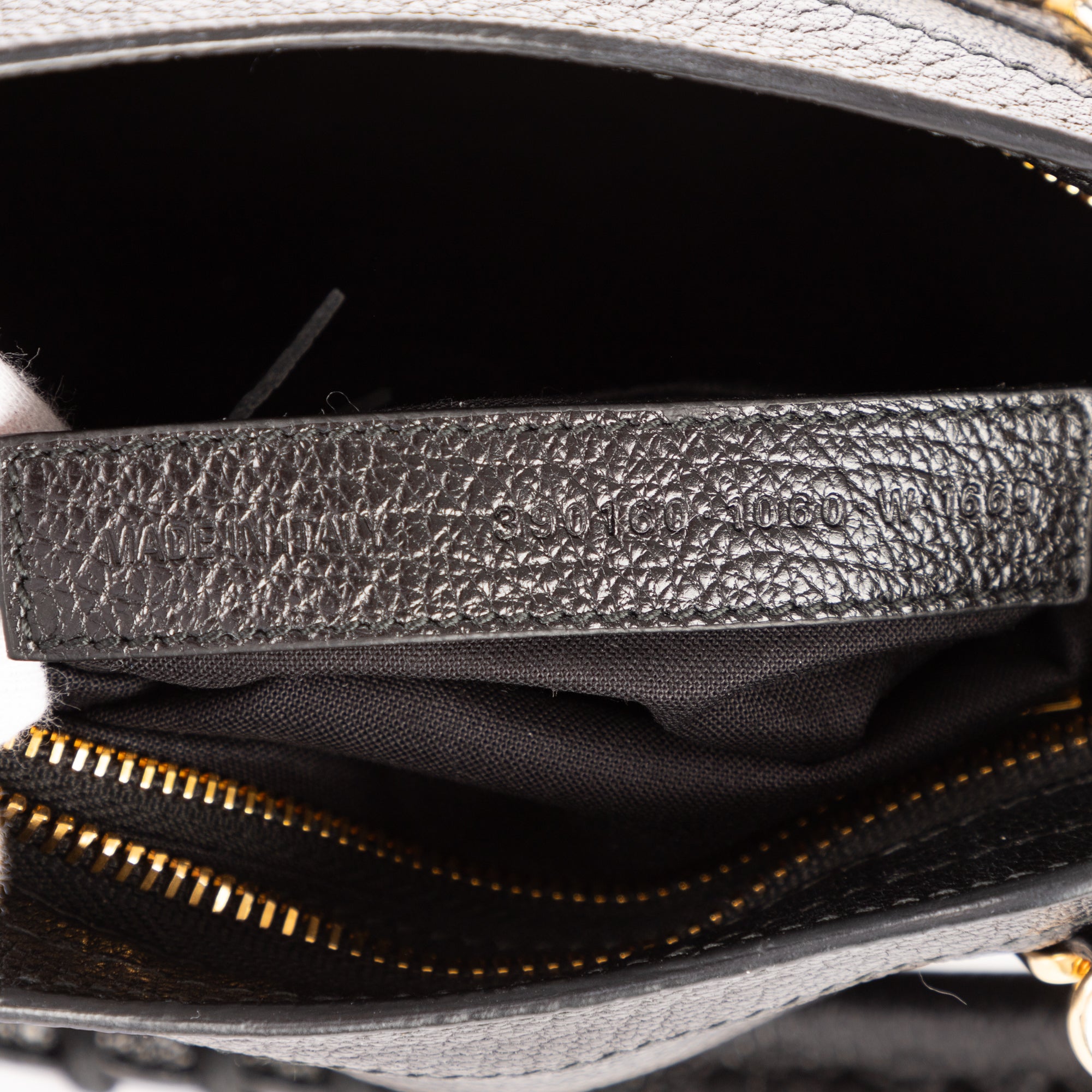 Sac à main Édition Limitée Edge Mini Cuir de veau noir