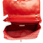 Shoulder Bag Ltd. Ed. Classic Jumbo Flap Red Lambskin Quilted Leather