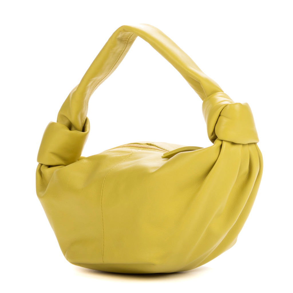 Shoulder Bag Double Knot Avocado Swift leather