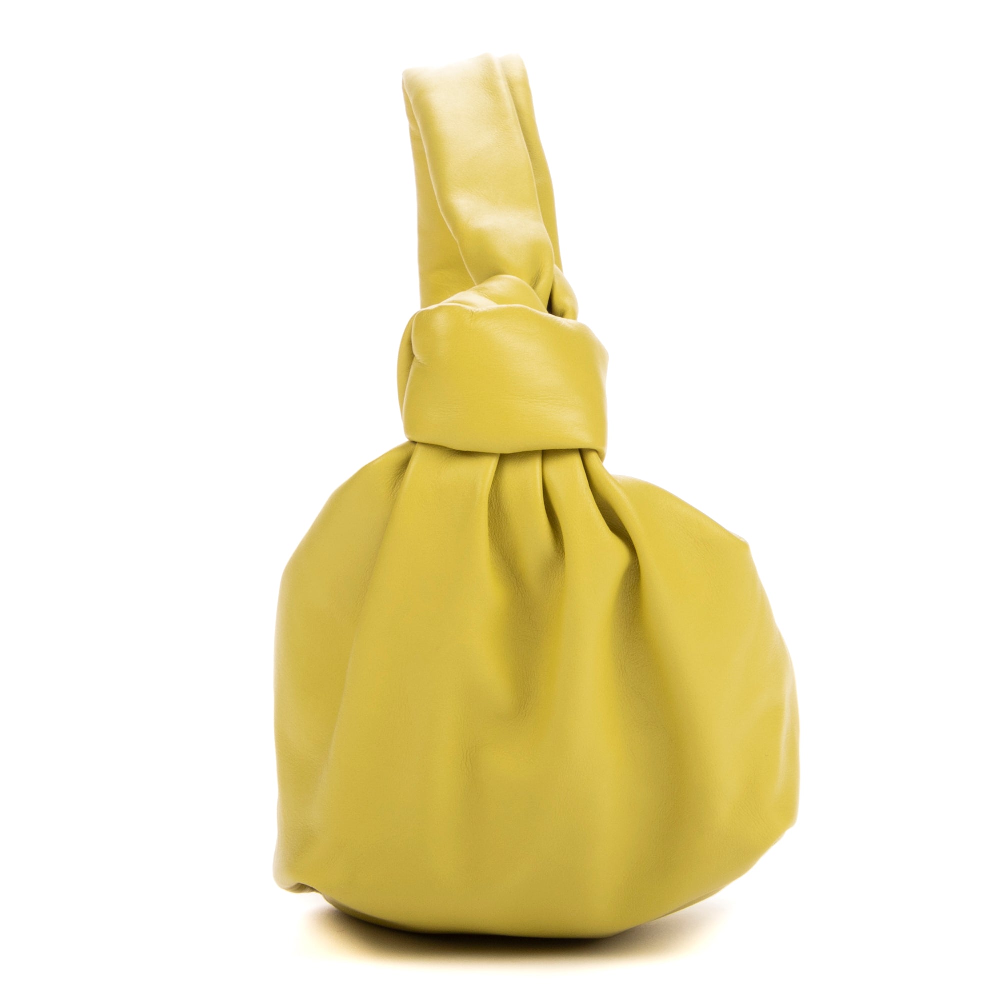 Shoulder Bag Double Knot Avocado Swift leather