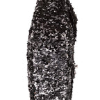 Shoulder Bag Ltd. Ed. Sequins Single Flap 25 Black Sequins Canvas