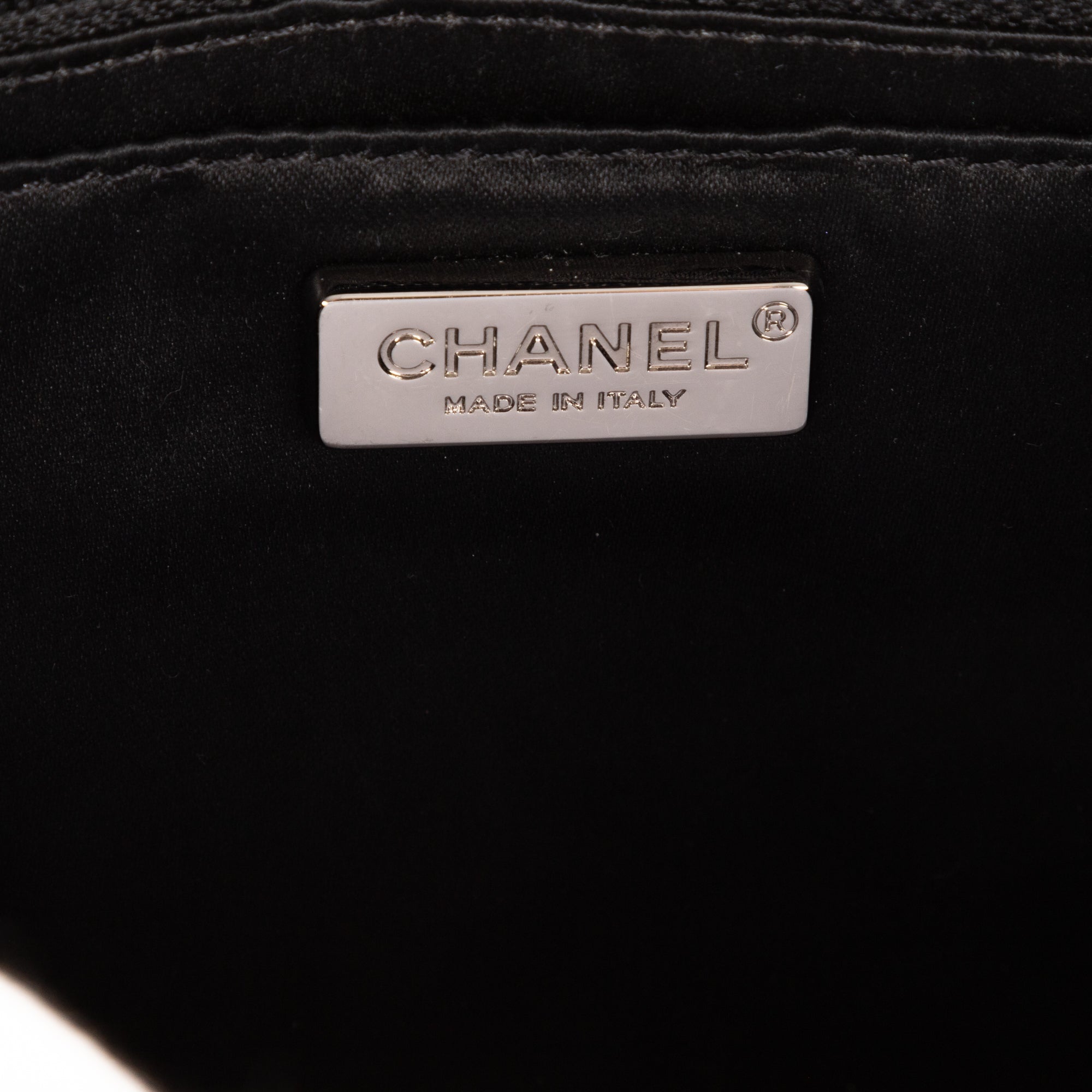 Shoulder Bag Ltd. Ed. Sequins Single Flap 25 Black Sequins Canvas