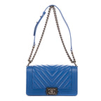 Shoulder Bag Boy Blue Chevron