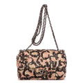 Shoulder Bag Ltd. Ed. Classic Mini Sequins Single Flap 19 Beige Sequins Canvas