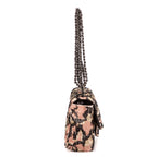 Shoulder Bag Ltd. Ed. Classic Mini Sequins Single Flap 19 Beige Sequins Canvas