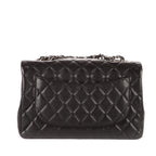 Shoulder Bag Classic Jumbo Double Flap 30 Black Caviar Quilted Leather