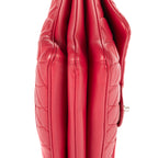 Shoulder Bag Classic Single Flap 3 compartments Pink Calfskin Quilted Leather