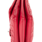 Shoulder Bag Classic Single Flap 3 compartments Pink Calfskin Quilted Leather