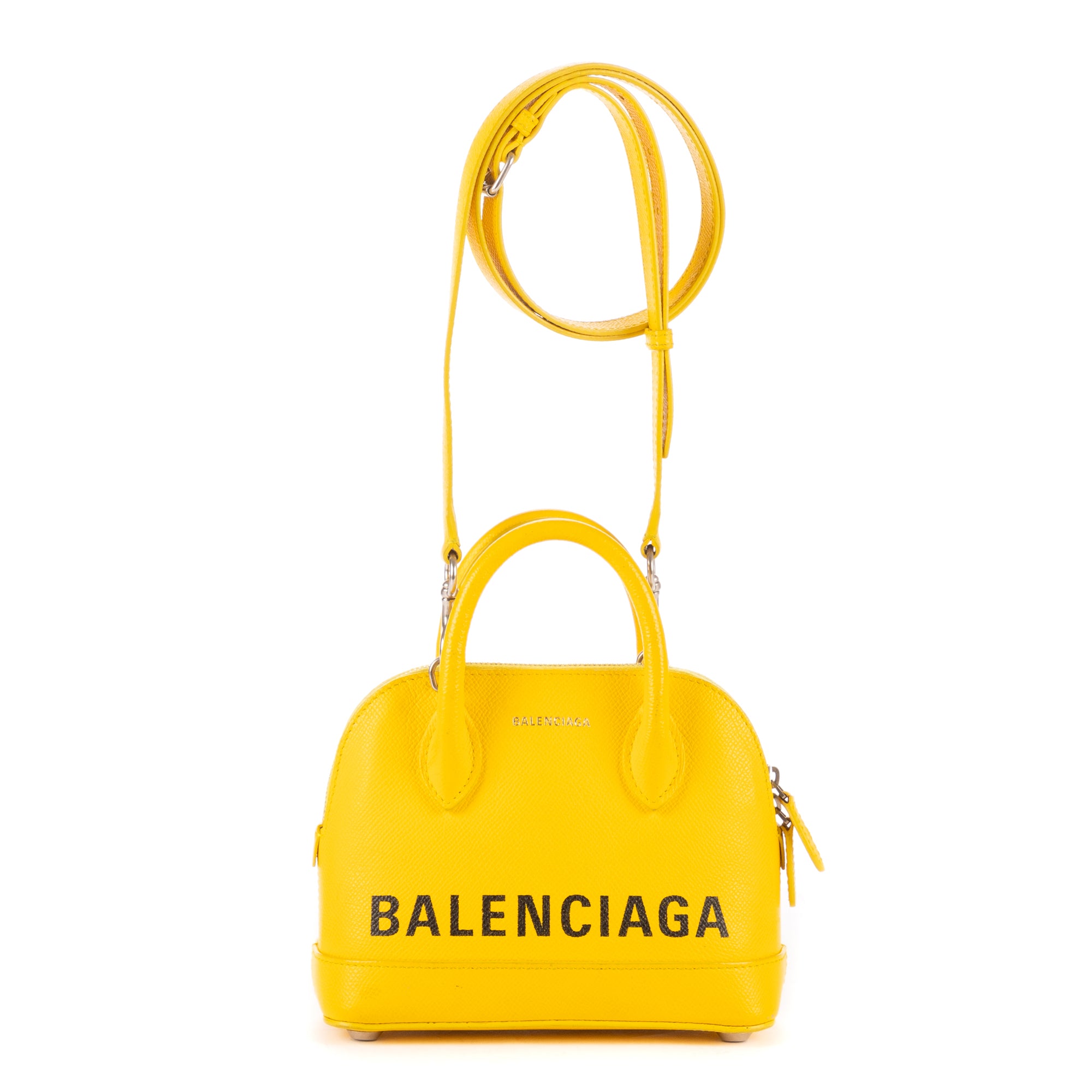 Handbag XXS Ville Yellow Calfskin leather