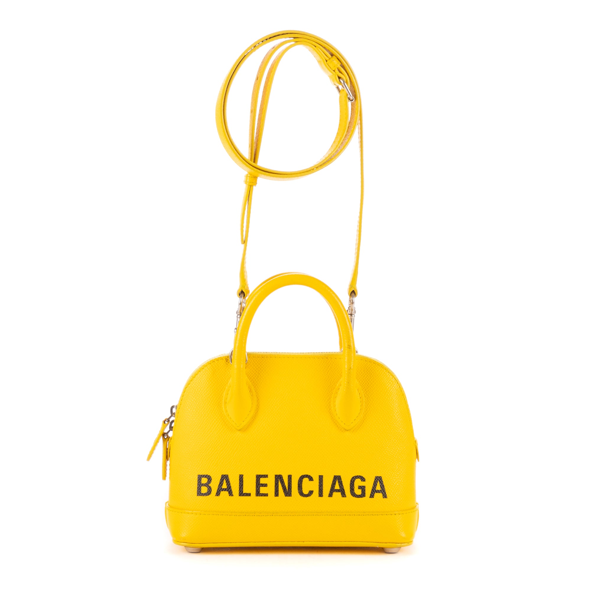 Handbag XXS Ville Yellow Calfskin leather