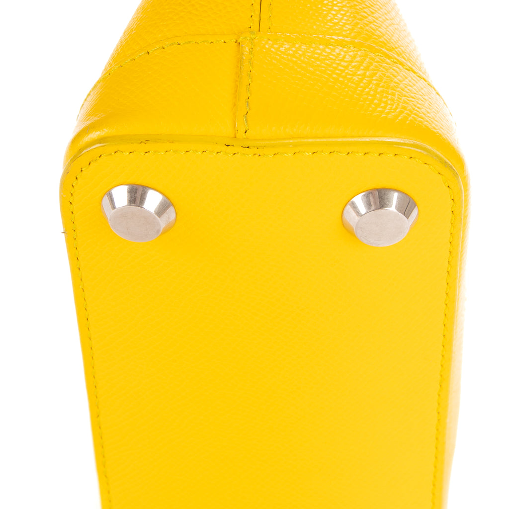 Bolso XXS Ville de piel de becerro amarilla