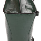 Bolso Neo Classic City de piel de becerro verde con relieve de cocodrilo