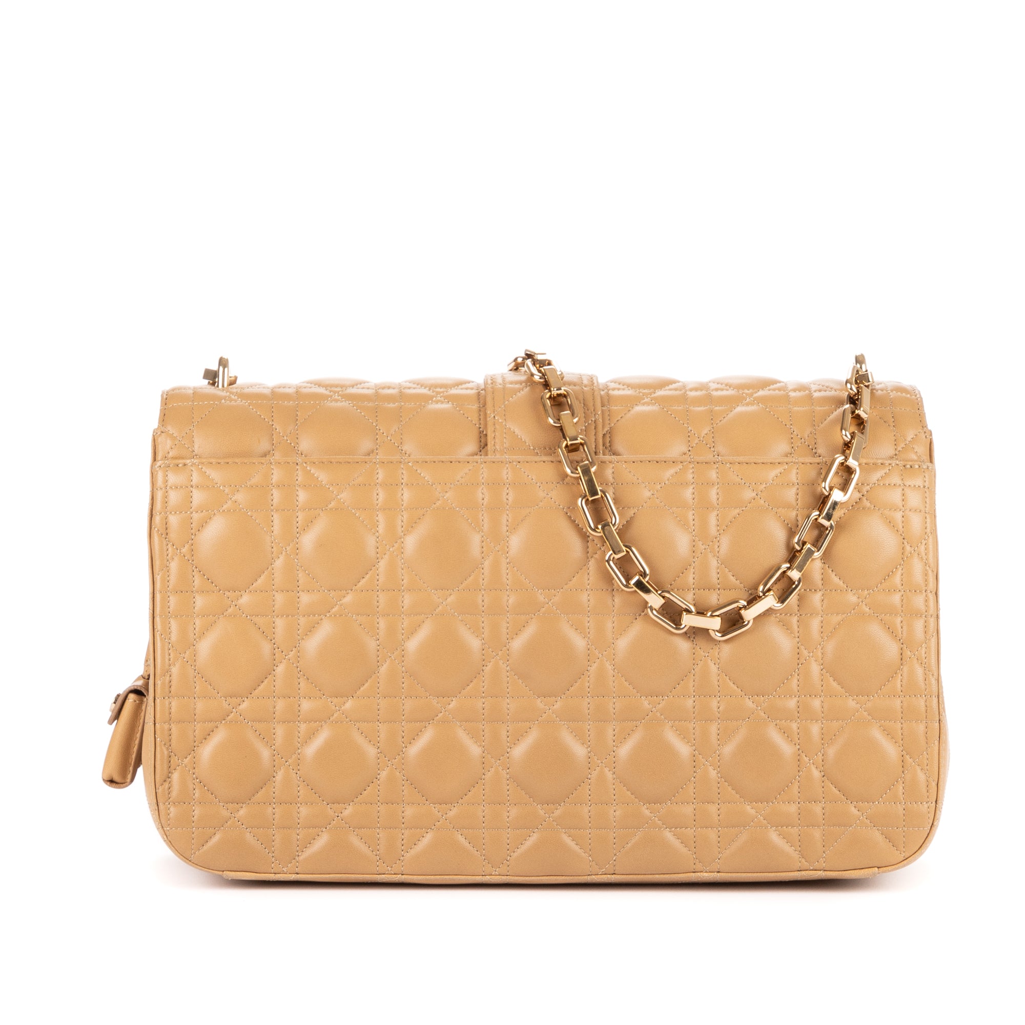 Sac porté épaule Miss Dior Grand modèle Cuir de veau Cannage beige