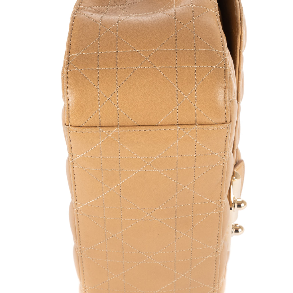 Sac porté épaule Miss Dior Grand modèle Cuir de veau Cannage beige
