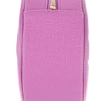 Shoulder Bag Filigree Round Crossbody Lavender Caviar Quilted Leather