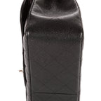 Shoulder Bag Classic Jumbo Double Flap 30 Black Caviar Quilted Leather