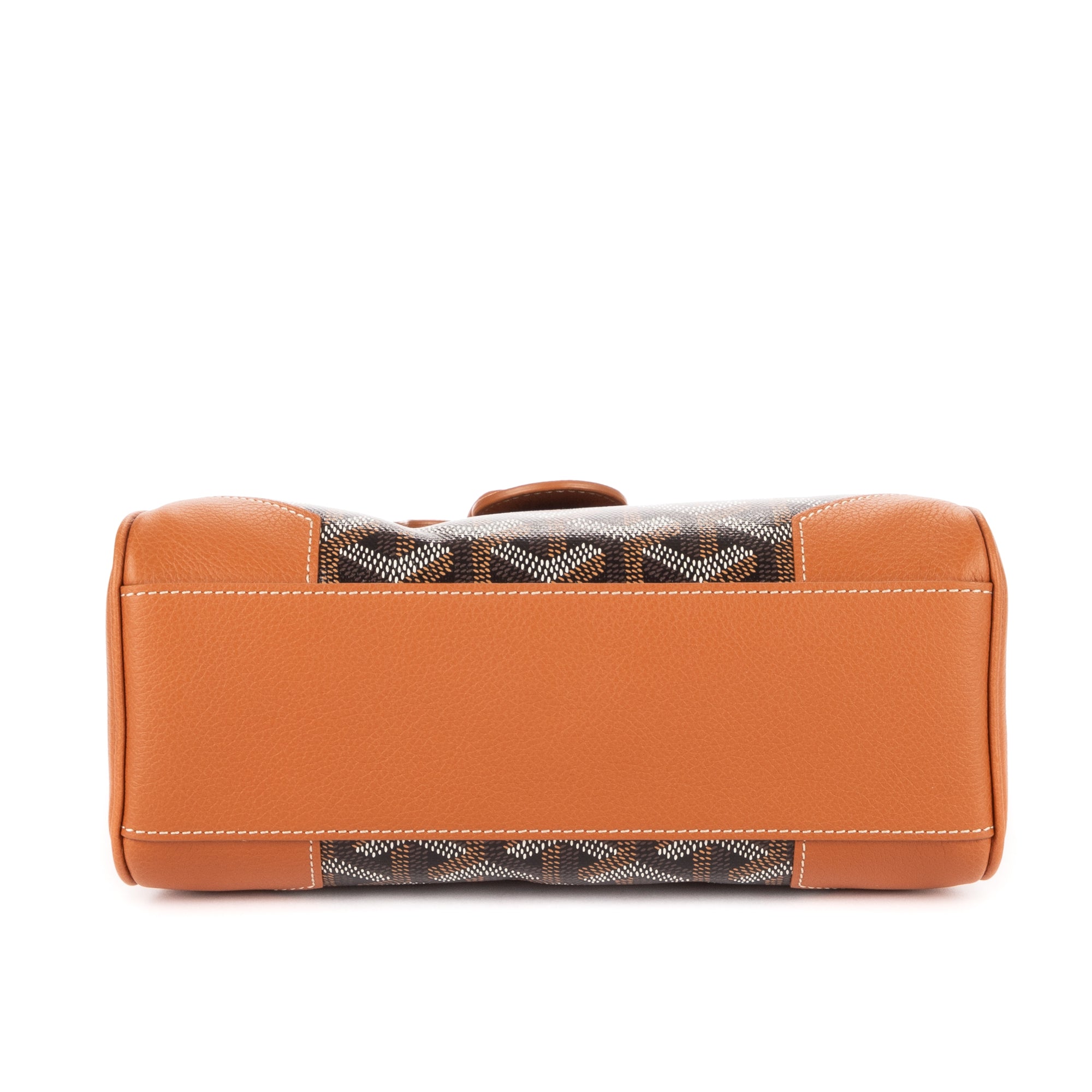 Bolso de mano Saigon Mini Piel de becerro negra/Lona Goyardine