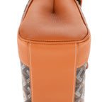 Bolso de mano Saigon Mini Piel de becerro negra/Lona Goyardine