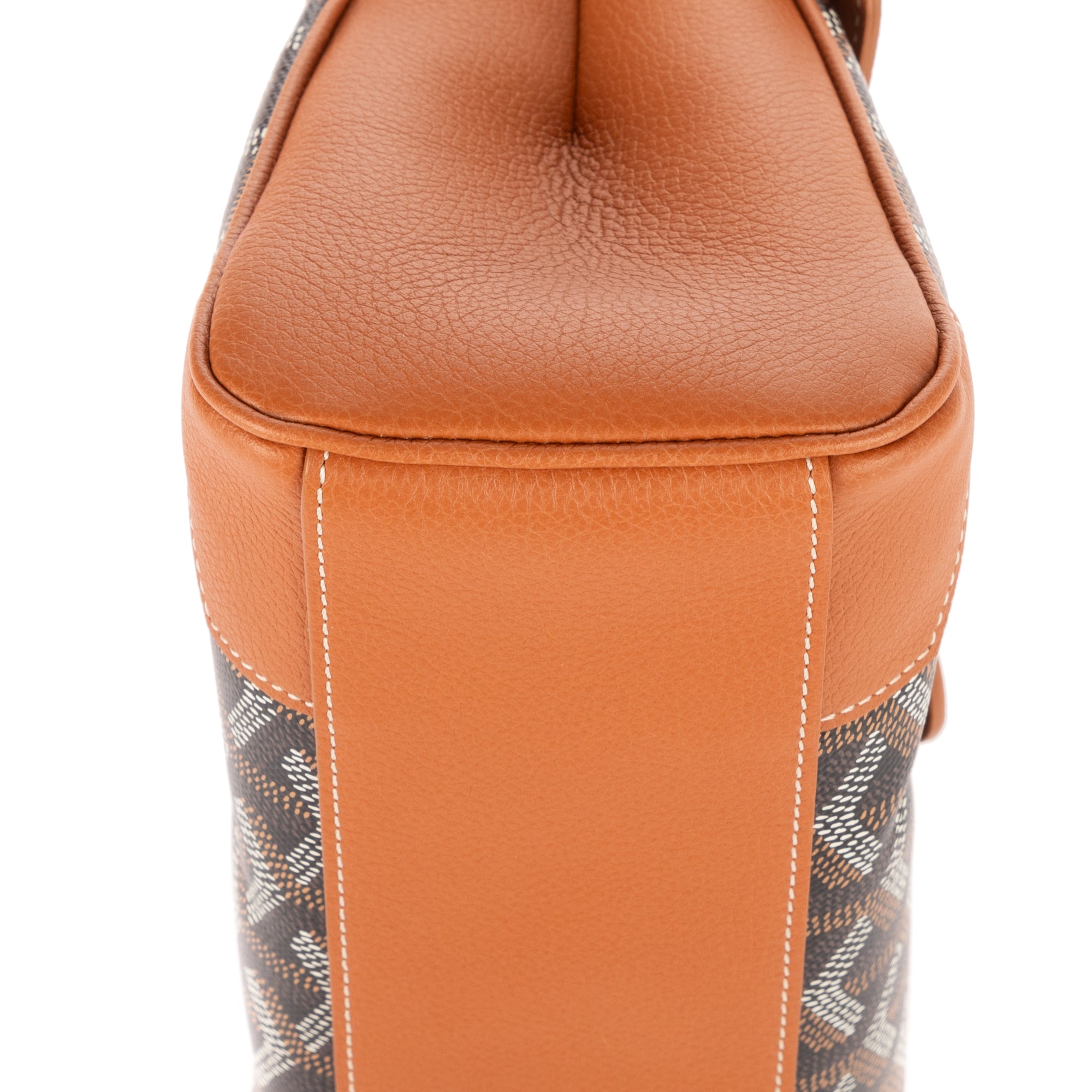 Bolso de mano Saigon Mini Piel de becerro negra/Lona Goyardine