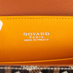 Bolso de mano Saigon Mini Piel de becerro negra/Lona Goyardine