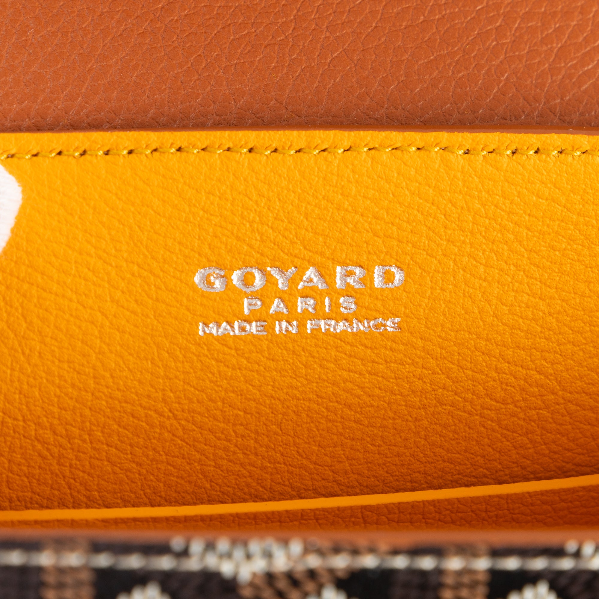 Bolso de mano Saigon Mini Piel de becerro negra/Lona Goyardine