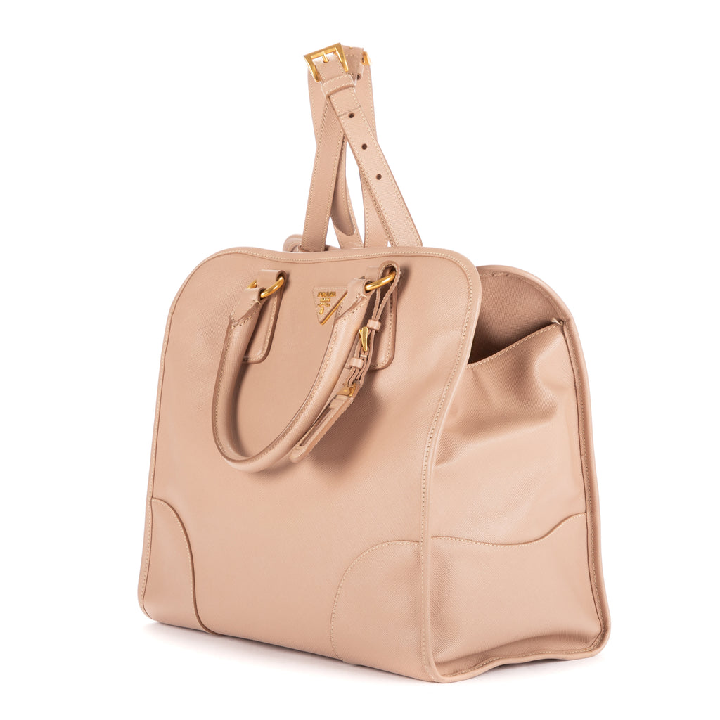 Shoulder Bag Luxe Bowler 2way Tote Salmon Saffiano