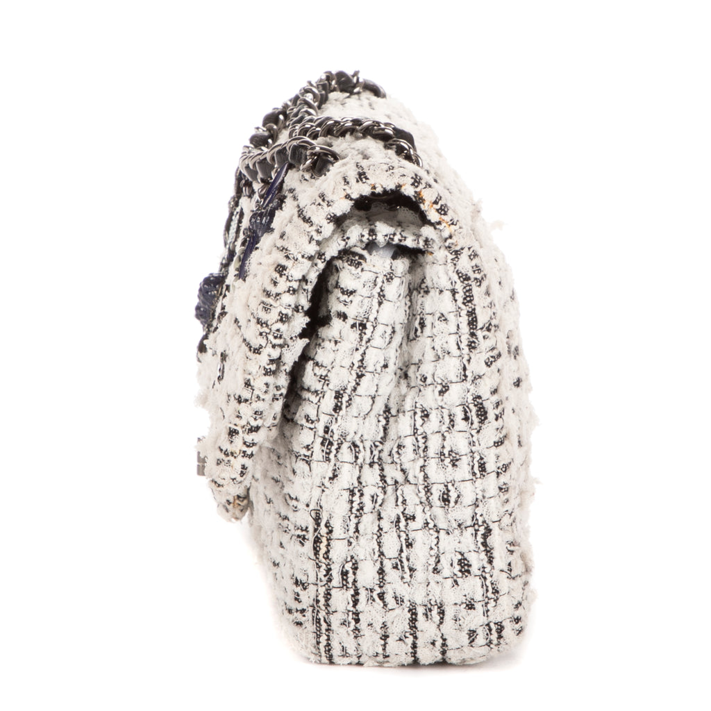 Bolso de Hombro Ed. Limitada 2.55 Tweed Blanco Insecto