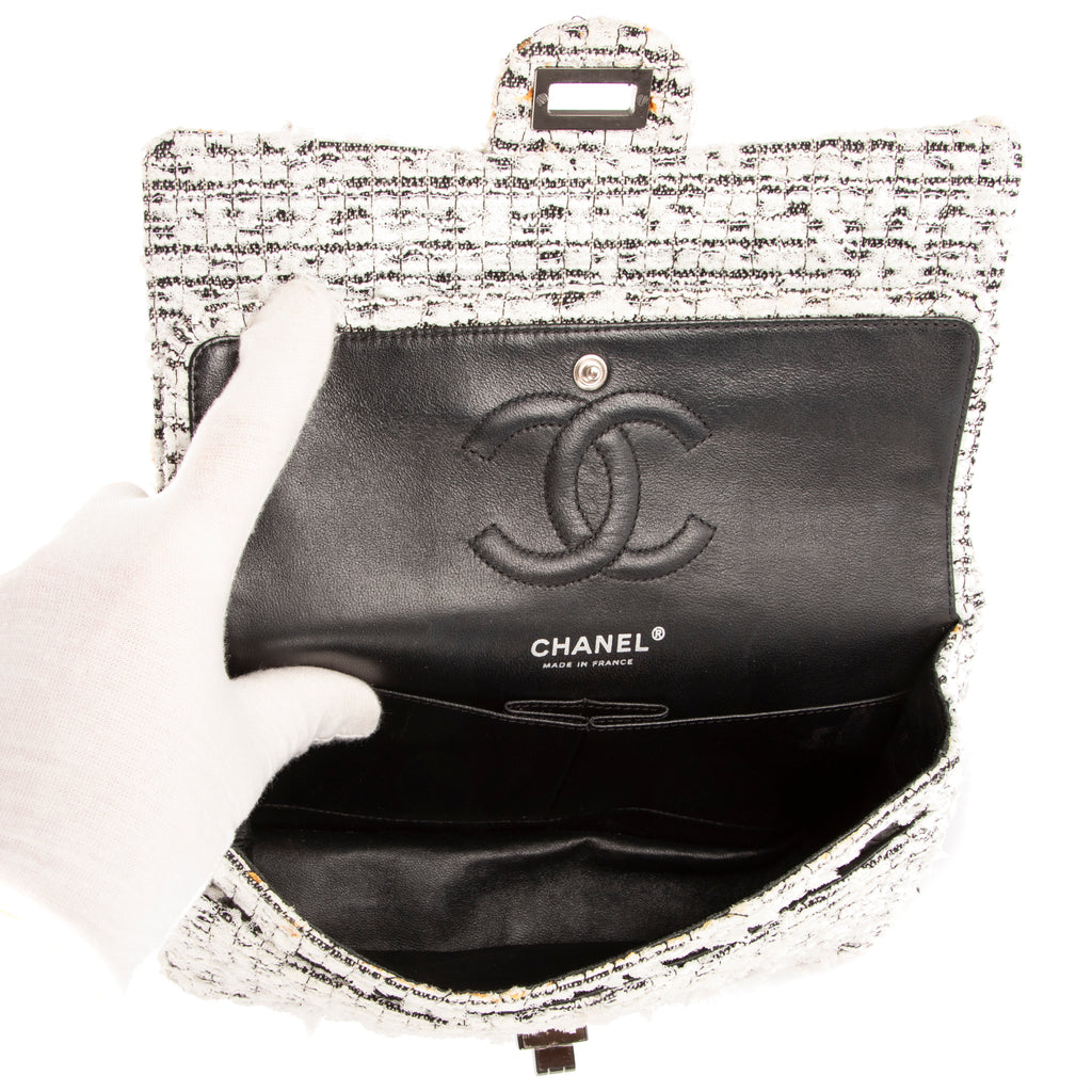 Bolso de Hombro Ed. Limitada 2.55 Tweed Blanco Insecto