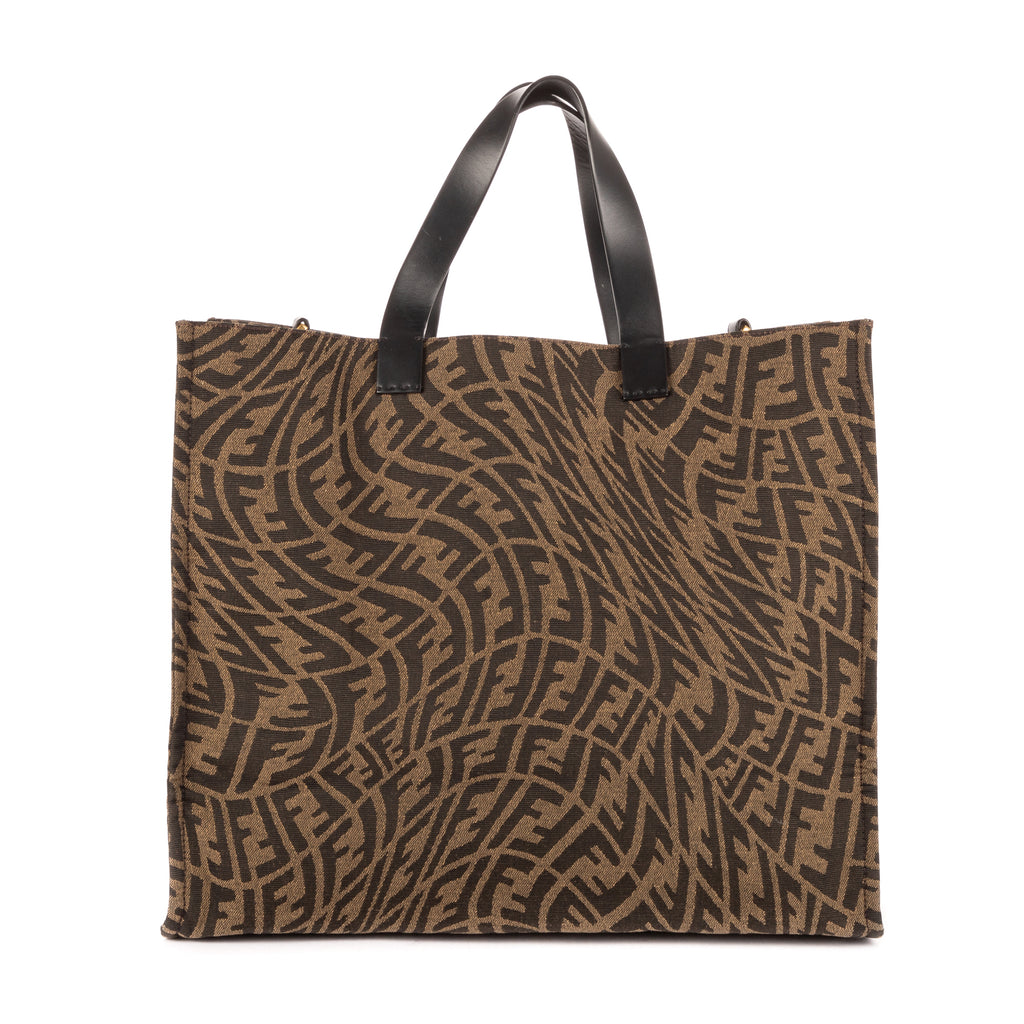 Bolso de hombro Tote de compras marrón FF Vertigo