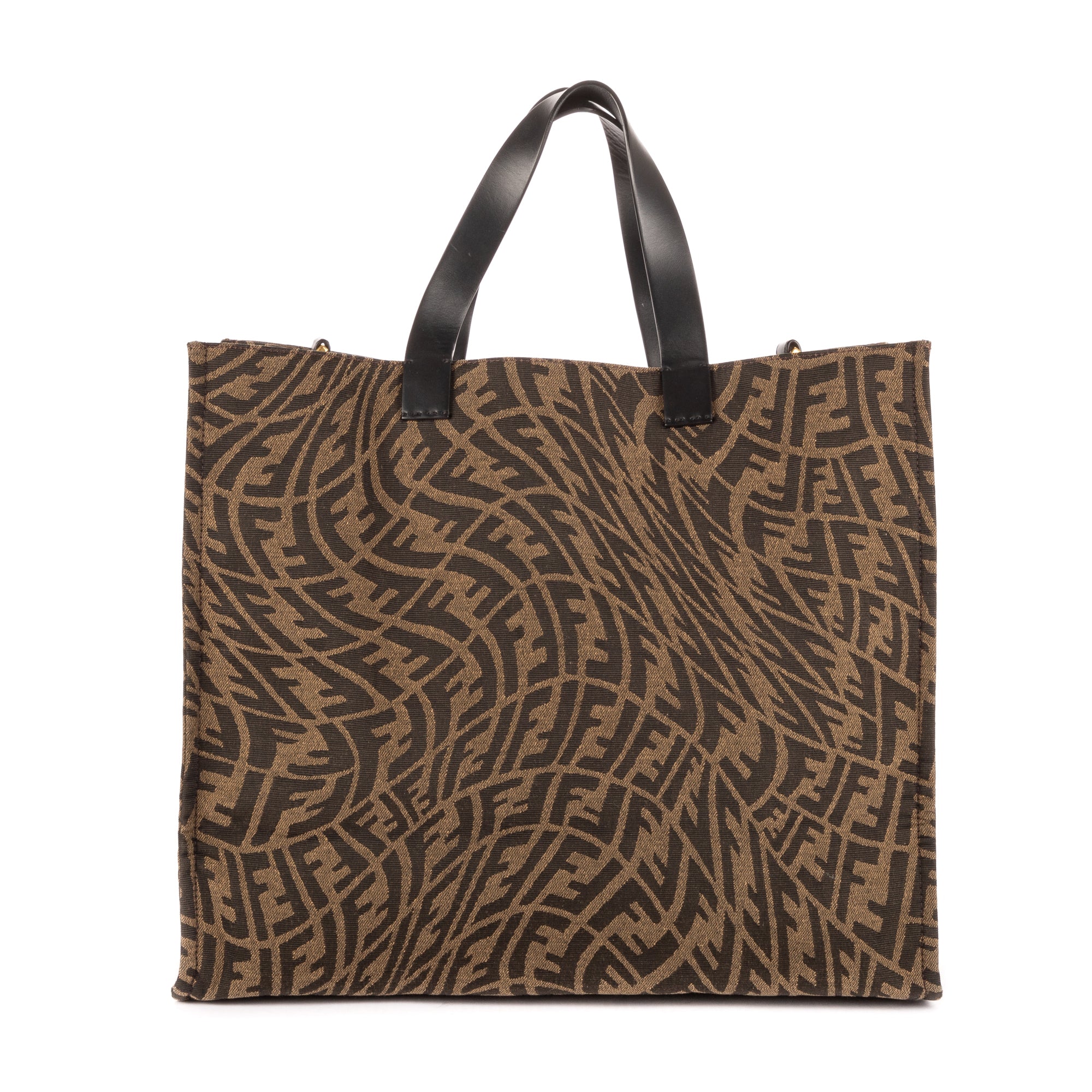 Bolso de hombro Tote de compras marrón FF Vertigo