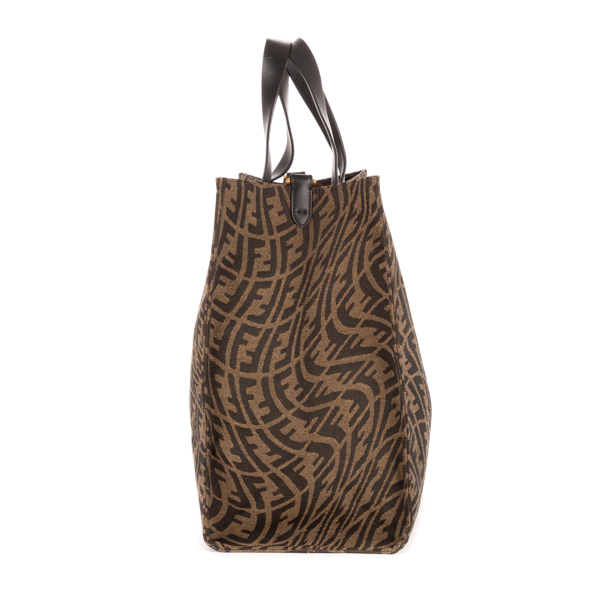 Bolso de hombro Tote de compras marrón FF Vertigo