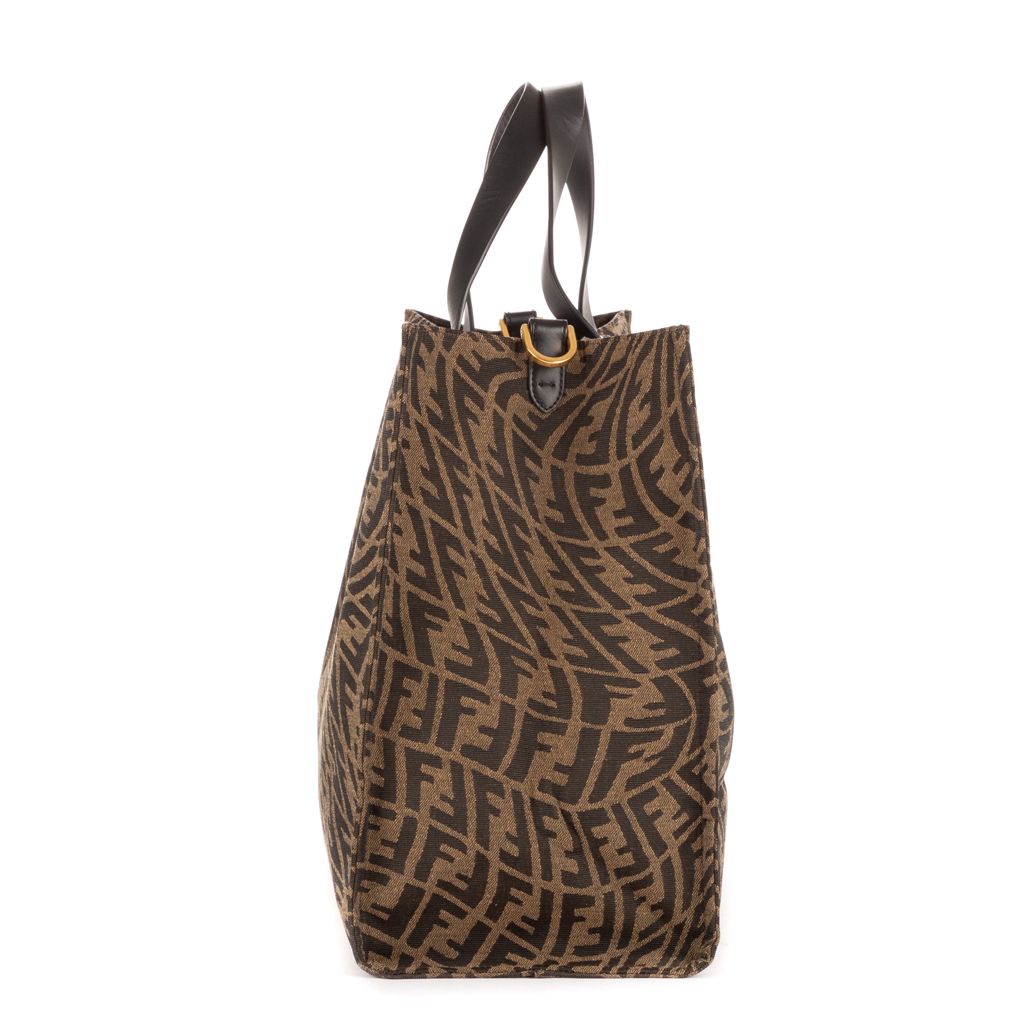 Bolso de hombro Tote de compras marrón FF Vertigo