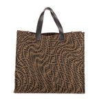 Bolso de hombro Tote de compras marrón FF Vertigo