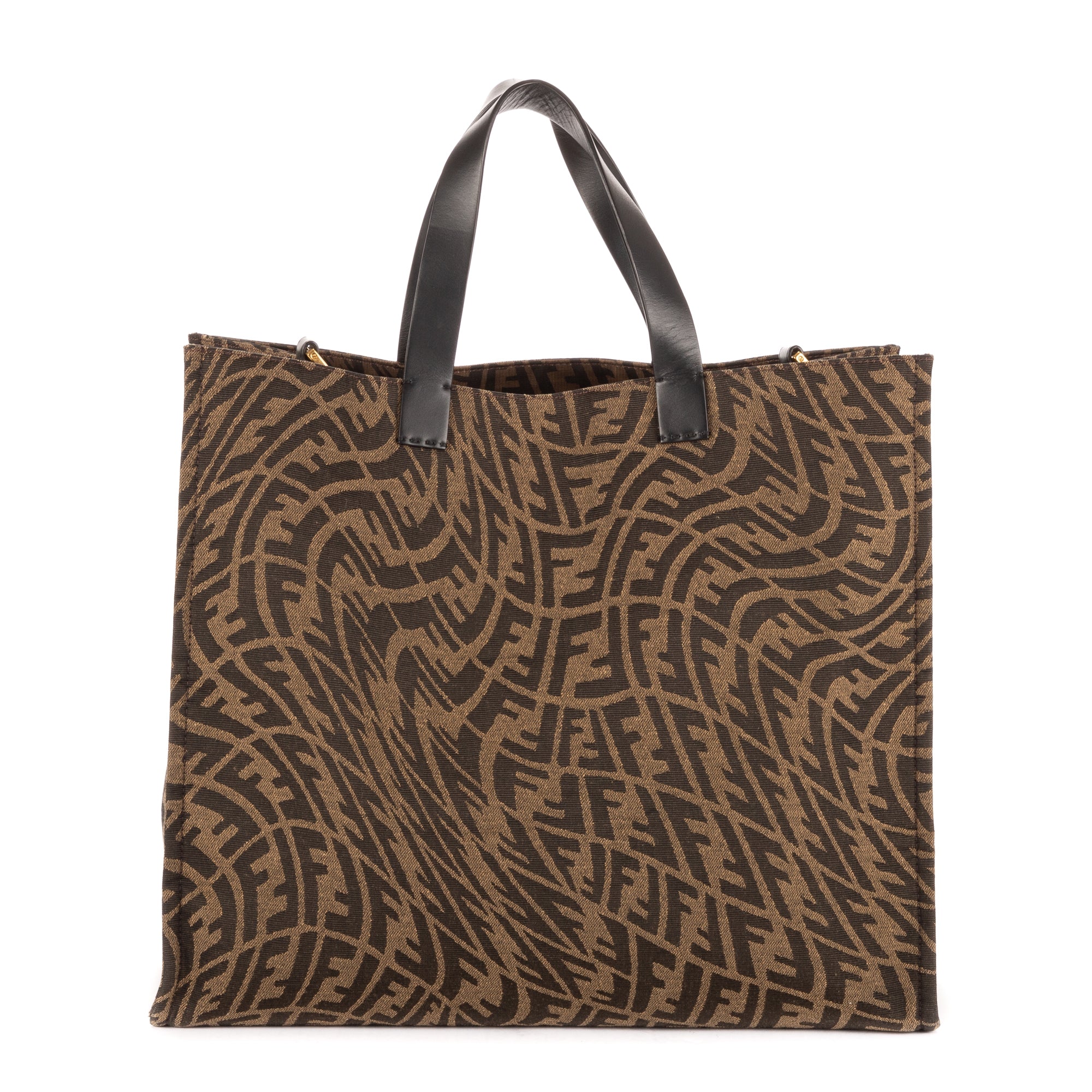 Bolso de hombro Tote de compras marrón FF Vertigo