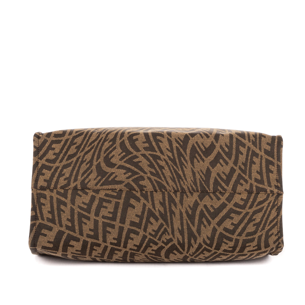 Bolso de hombro Tote de compras marrón FF Vertigo