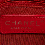 Bolso de Hombro Cadena Pequeño Bandolera Piel de Cordero Roja Acolchada